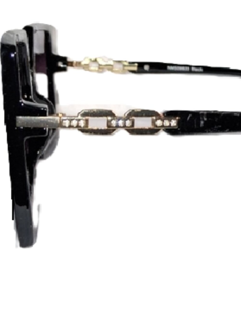 Nicole Miller Black Oversized Square Gradient Sunglasses - Picture 3 of 3